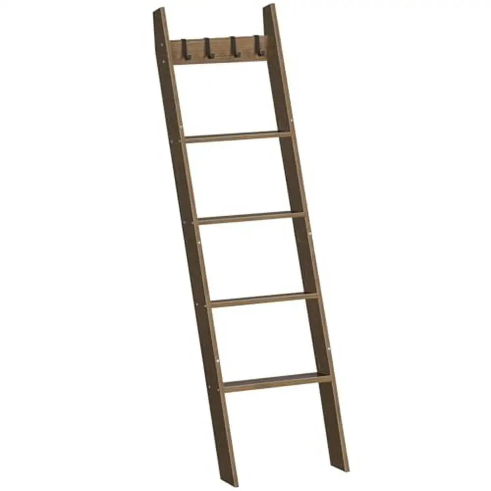 5-Tier Bamboo Blanket Ladder