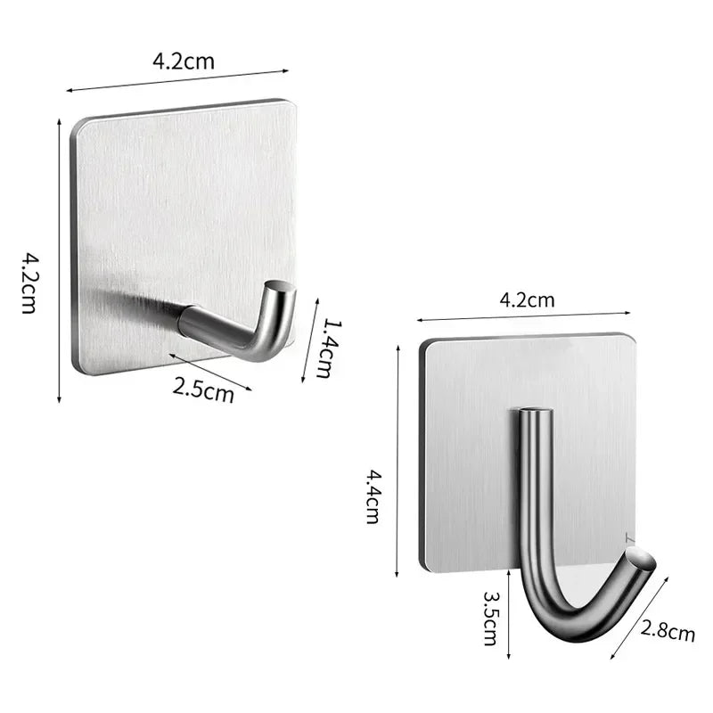 3pcs Stainless Steel Wall Hooks