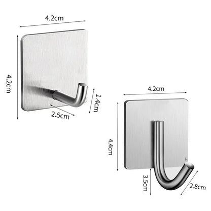 3pcs Stainless Steel Wall Hooks