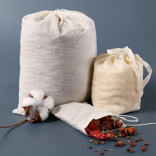 1pcs Reusable Cheesecloth Muslin Bags