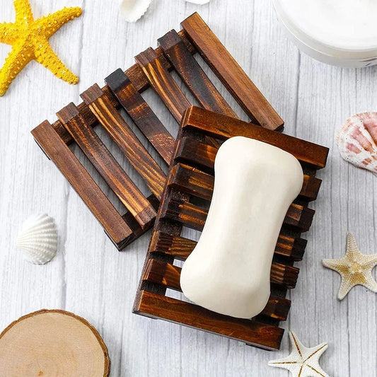 Wooden Natural Bamboo Soap Tray